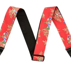 Cenově Výhodný FENDER 2" Hawaiian Strap, Red Floral